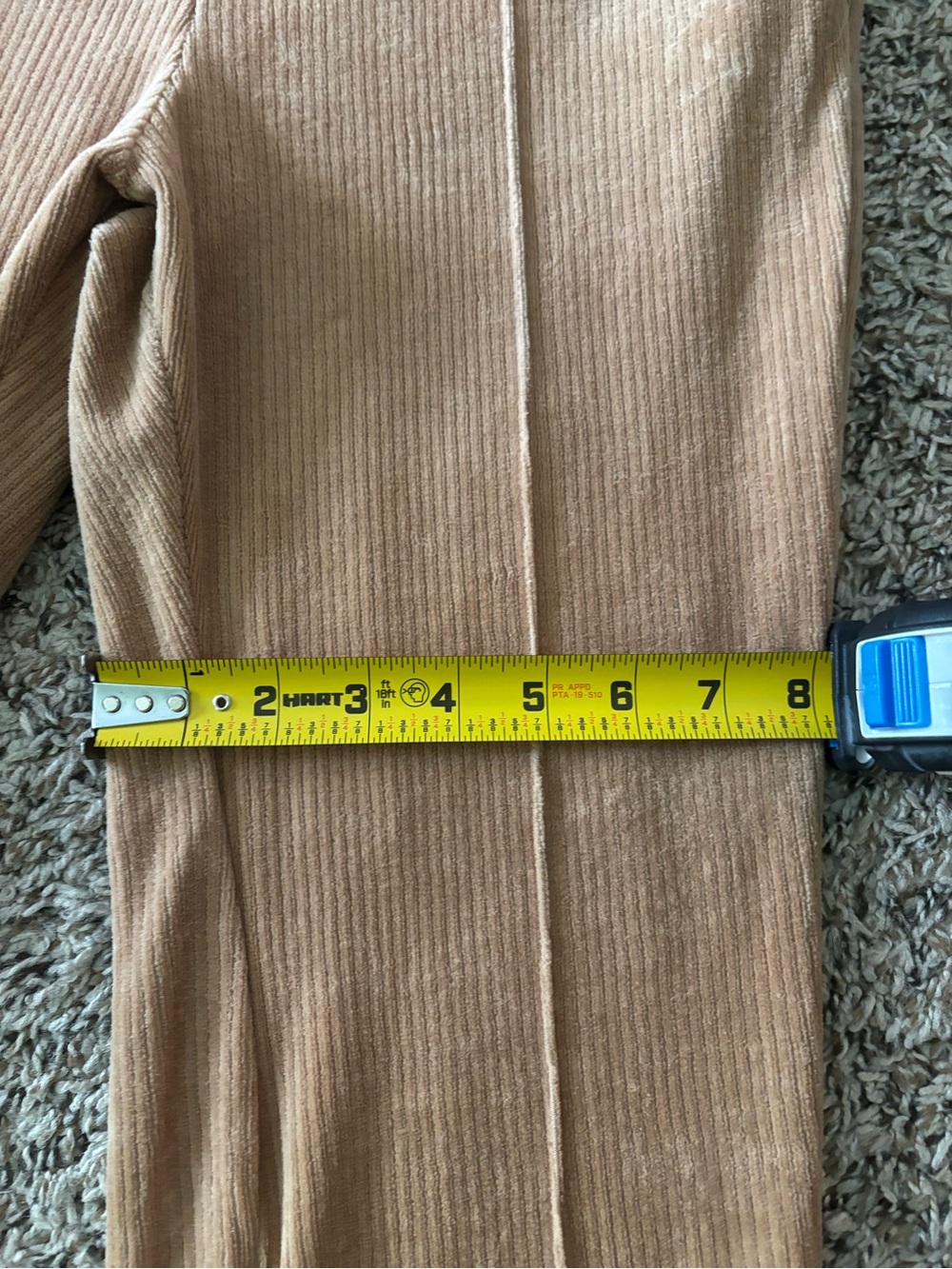 Y2K Camel Ribbed Velour Wide Leg Lounge Pants| Boho Lounge Pants| Festival Pants - Picture 7 of 11
